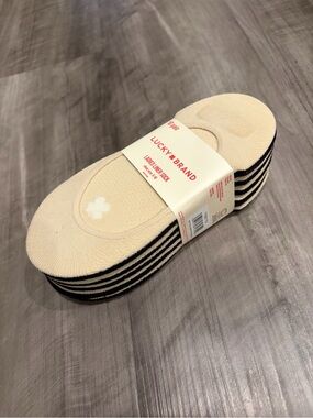 Lucky Brand Ladies' Black and Nude Liner Socks